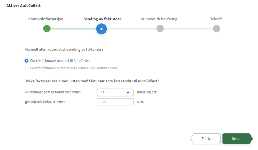 2 av 4 Sending av faktura