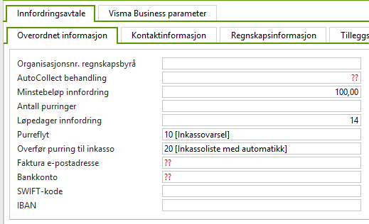 Overordnet informasjon